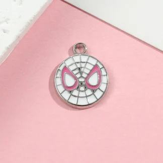 Accesorios de joyería de Spider Man, colgante de aleación artesanal, materiales hechos a mano, regalo para niños y niñas