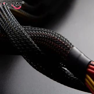 Cubierta de cable de protección automotriz, funda trenzada de PET ignífuga y aislada para arnés de cableado eléctrico de 4/8/16 mm