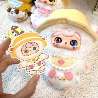Genuino nuevo bebé tres V2 Animal bebé serie de guardería caja ciega de moda juguete Linda muñeca decoración misteriosa chica Festival regalo
