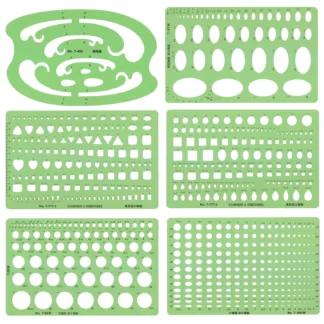 Plantilla de diseño de joyería, Kit de reglas de dibujo de piedras preciosas de diamante, reglas de encofrado, suministros de herramientas de diseñador profesional, T-777-1 de T-777-2