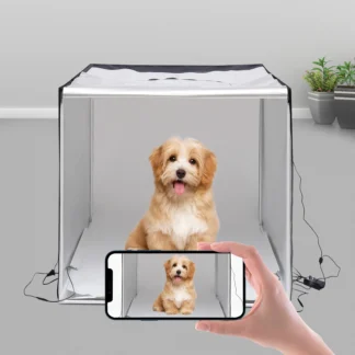 Caja de luz LED para fotos, carpa portátil, cubo para estudio de fotografía, Kit de tiro plegable, Fondos regulables, articulaciones triangulares