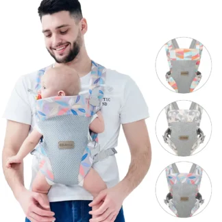 Bolsa portabebés, mochila ergonómica portátil, accesorios para bebés, envoltura para recién nacidos y niños pequeños, cinturón portabebés ajustable transpirable