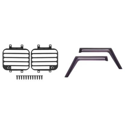 Protectores de lámpara de luz delantera X18A-para MN D90 D99S MN99S, cubierta de faro y ventana, visera solar, protección contra la lluvia y el viento, decoración Deflectora