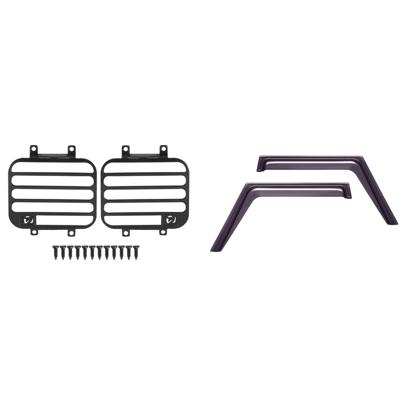 Protectores de lámpara de luz delantera X18A-para MN D90 D99S MN99S, cubierta de faro y ventana, visera solar, protección contra la lluvia y el viento, decoración Deflectora