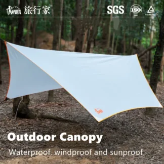 Tienda de campaña con dosel para acampar al aire libre, dosel para hamaca a prueba de sol, dosel resistente al viento e impermeable.