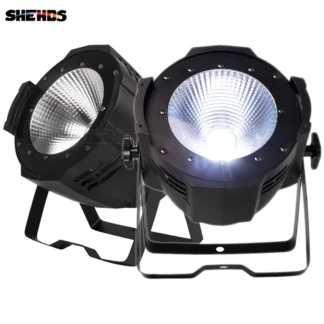 2 uds SHEHDS LED Par COB 200W iluminación ciega cálida + fría carcasa de aluminio DMX512 luz de escenario teatros iglesias concierto luces de DJ