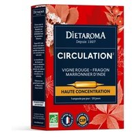 Alta concentración piernas ligeras Vid Roja 20 ampollas de 10ml - Dietaroma