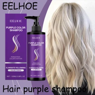EELHOE champú para el cabello de Color púrpura bloqueo duradero Color hidratante no irritante previene la sequedad mejorar la dureza champú para el cabello