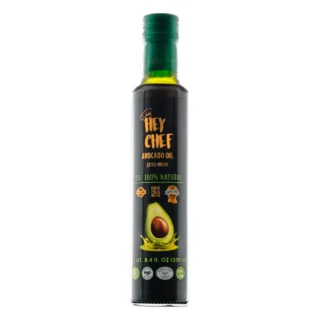 Aceite de aguacate Hey Chef - Virgen extra 8,4 oz (caja de 24)