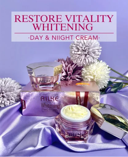 AILKE crema Facial iluminadora, antioxidante, brillante para la piel, con hialuronato de sodio, piel limpia, crema Facial rejuvenecedora