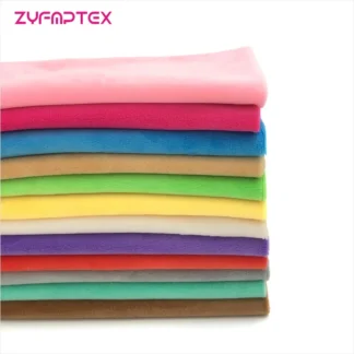 ZYFMPTEX 1 Uds. De telas Minky para coser DIY, tela textil para el hogar hecha a mano para juguetes, tela de felpa, Patchwork, estilo de Color sólido 45*50cm
