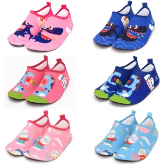 Zapatos de playa para niño y niña, zapatillas acuáticas de secado rápido, calzado ligero de Coral, calcetines de natación para Surf