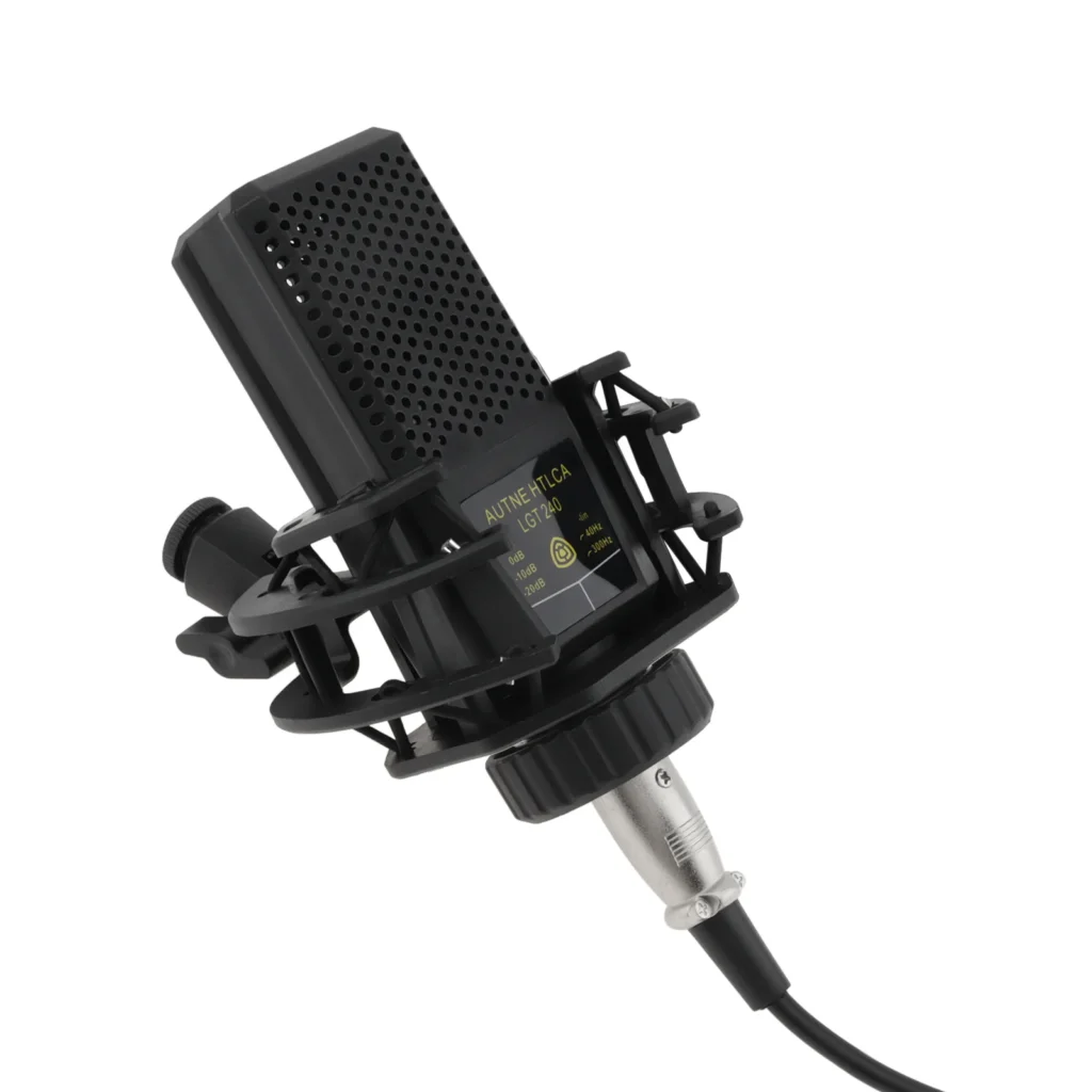 LGT240 micrófono condensador profesional micrófono de diafragma grande cuadrado ordenador teléfono móvil para K Song micrófono de transmisión en vivo