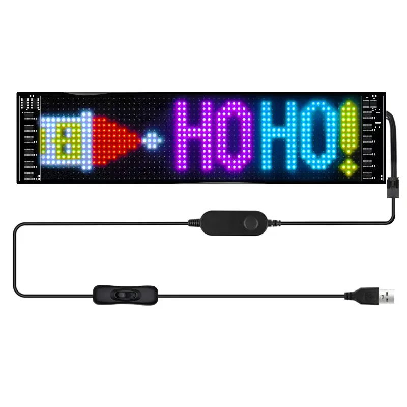 Panel de matriz LED Flexible programable, pantalla de texto de animación con desplazamiento de luz, Bluetooth, tienda de coches, Bar, Festival de luz, publicidad
