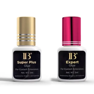 Pegamento IBeauty Expert Super Plus, adhesivo 1S, tiempo de secado, extensión de pestañas postizas más rápida, tapa roja vino, 5ml, suministro de tapa dorada de Corea