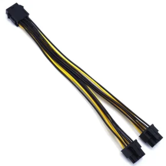 Interfaz de CPU a tarjeta de vídeo, línea de alimentación de 8 pines a doble 8 pines, línea de alimentación de tarjeta de vídeo de 8 pines a doble 6 + 2 pines 1007 18AWG 22cm