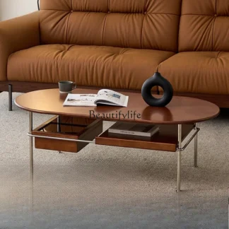 Mesa de centro Medieval de madera maciza, pequeño apartamento, sala de estar, mesa pequeña para el hogar, retro francés