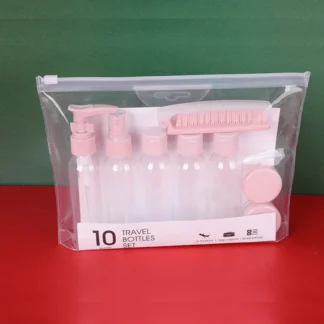 Juego de botellas de viaje de 3/4/10 piezas, pulverizador recargable para loción, champú, Gel de ducha, tubo de embotellado, botella de Spray de niebla fina cosmética