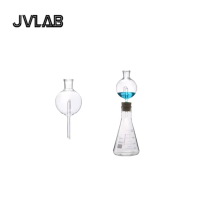 Embudo de saturación de Gas antisalpicaduras esférico, matraz cónico de 60-250ml, juego de vidrio de borosilicato de laboratorio, experimentos químicos seguros JVLAB