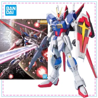 Bandai MG 1/100 FORCE IMPULSE GUNDAM SEED, Kit de modelo Gundam genuino, modelo de ensamblaje de figuras de acción, juguetes para niños, regalos de navidad