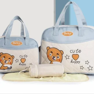 Bolsa de pañales de mamá de dibujos animados, organizador de almacenamiento de pañales, bolso de viaje de maternidad, bolso de hombro, bolsos de mano, bolso de cochecito de bebé