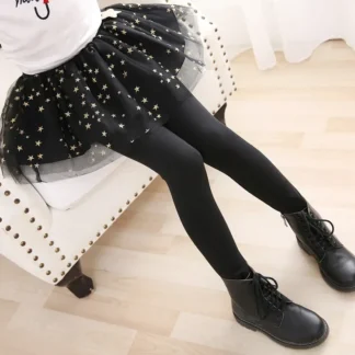 Falda-leggings para niñas, falda de malla para primavera y otoño, pantalones cálidos de encaje para invierno, mallas para niños, pantalones para niños pequeños, medias para bebés