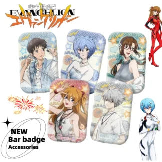 NEON GENESIS EVANGELION Ayanami Rei Asuka Langley Soryu personalidad creativa insignia de barra estudiante broche colgante regalos de vacaciones