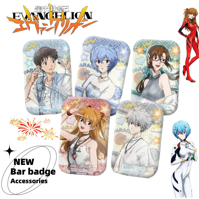 NEON GENESIS EVANGELION Ayanami Rei Asuka Langley Soryu personalidad creativa insignia de barra estudiante broche colgante regalos de vacaciones