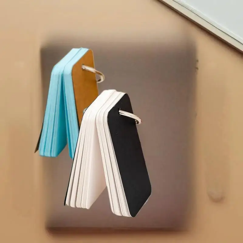 50/100 Uds. Tarjetas de papel Kraft en blanco de colores, tarjetas artesanales, tarjetas de papel para mensajes de negocios, tarjeta Flash en blanco para aprender, estudio, memoria DIY