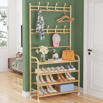 Perchero nórdico minimalista para vestido, expositor en habitación, perchero moderno plegable para niños y niñas, muebles de entrada de Metal de diseño