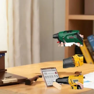 Kit de taladro eléctrico de simulación infantil con sonidos y movimientos reales