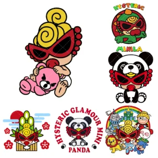 Mini pegatinas de transferencia de calor japonesas Hy, planchado en bolsas de ropa, apliques térmicos de vinilo DTF, parches lavables DIY
