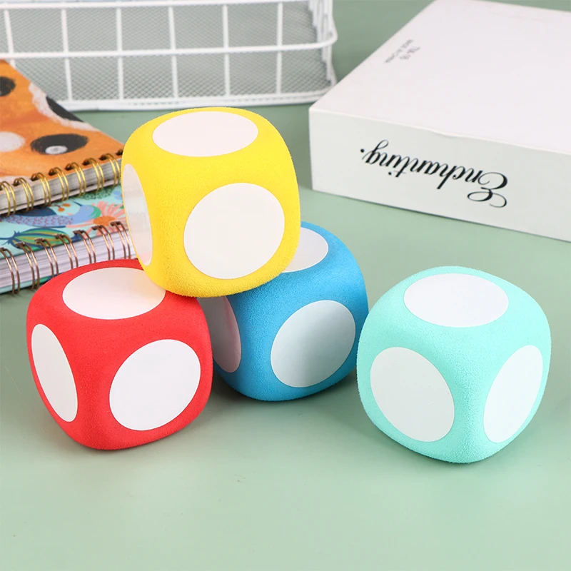 Bloque de borrado en seco de colores aleatorios, Cubo de dados educativos multiusos, tableros blancos, 1 unidad