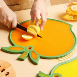 Bloque de corte de alimentos con forma de fruta creativa, rebanadas de verduras, tablas de cortar, Material PP, herramientas de cocina para picar Flutto, utensilios de cocina