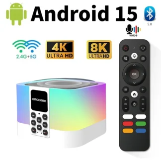 Z1 Mix tv box Android 15 8K 4K Allwinner H313 4G 5G Wifi6 Smart BT5.0 reproductor de medios de voz remoto Color retroiluminado caja de altavoz IPTV