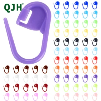 QJH 50/200/500 Uds. Contador de puntadas de punto de colores mezclados marcadores de puntada de bloqueo de ganchillo Clip de aguja de puntada marcadores de ganchillo de tejer