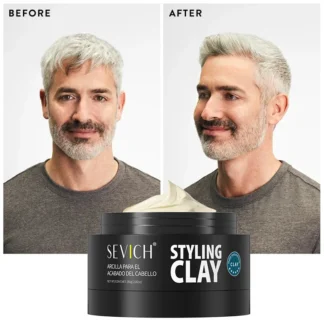 Sevich-crema para el cabello de larga duración para hombres, 80g, arcilla para el cabello, sujeción fuerte, cera para peinar el cabello, pasta de modelado de bajo brillo