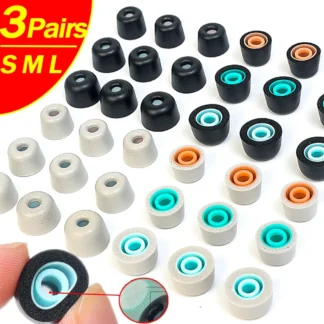 Auriculares de espuma viscoelástica para Sony WF-1000XM5, almohadillas de repuesto antideslizantes con malla antipolvo, cancelación de ruido perfecta