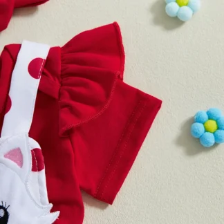 Adorable mameluco sin mangas con estampado floral para niñas pequeñas con detalle de volantes, diadema con lazo a juego y sandalias suaves