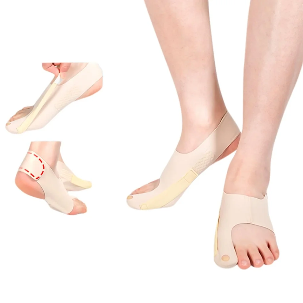 Corrector de juanete ortopédico, férula para juanete, alisador de dedo gordo para Hallux Valgus, Corrector de punta en martillo, soporte para pie, 1 par