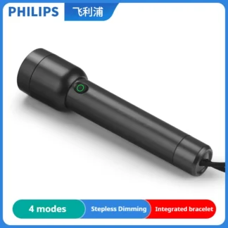 2025 nueva linterna LED Philips 1236 con batería recargable tipo C 18650 antorcha de pesca EDC luz Camping autodefensa