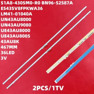 Tira de LED para iluminación trasera para UE43AU8070U UN43AU8000 UE43AU8000 UE43AU7100 UE43AU8005K LM41-01040A 43AU8K BN96-52587A
