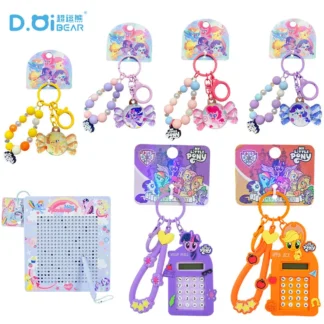 Llaveros oficiales de la serie My Little Pony, moda Simple, bolso de tendencia exquisito, llaveros colgantes para coche, accesorios decorativos, regalos