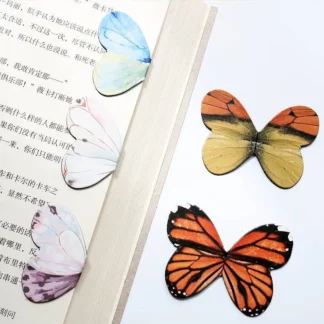 Marcapáginas magnético de mariposa bonita, Clip de libro de animales, papelería Kawaii, accesorios para libros, regalo para profesores, 4 unids/lote por paquete
