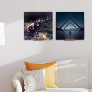 Estantes de exhibición de discos de vinilo, montaje en pared, ahorro de espacio, decoración del hogar, estantes de discos de madera multiusos para interior del hogar, 10 piezas