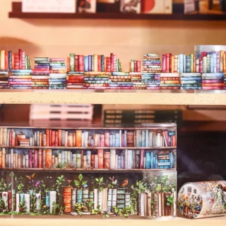 Serie de libros itinerantes en el mar, 50mm x 200cm, libro de plantas Vintage, cinta PET para paisajismo, diario creativo DIY, papelería Collage