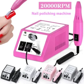 Taladro de uñas portátil, Kit de cabezal de pulido de uñas eléctrico para esmalte de Gel, herramienta de manicura profesional, equipo de salón