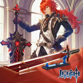 Juego de aventura de Anime Genshin samurái, espada Katana, modelo de bloques de construcción, espada Ninja, arma, ladrillos, juguetes para niños, regalos