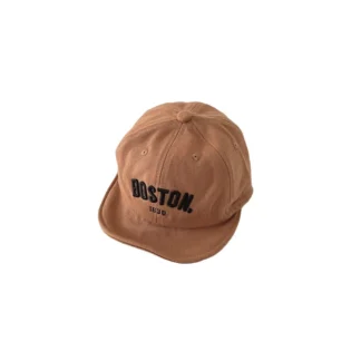 Gorra de béisbol informal bordada para bebé, gorra de béisbol con letras de ala corta de Color sólido, visera de estilo coreano, sombrero para el sol para niños al aire libre