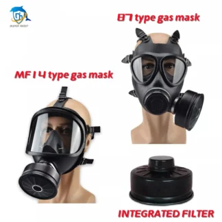 Máscara de gas tipo MF14 87, irritante químico, a prueba de polvo, anticontaminación, máscara de gas de cara completa, máscara antiradiación a prueba de polvo